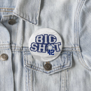 Big Shot Soccerball 7.5 Cm Round Badge