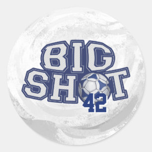 Big Shot Soccerball Classic Round Sticker