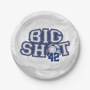 Big Shot Soccerball Paper Plate