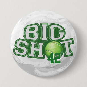 Big Shot Tennis Ball 7.5 Cm Round Badge