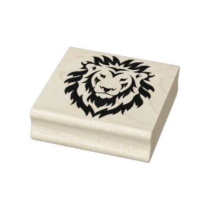 Big Simple Lion Face Stamp