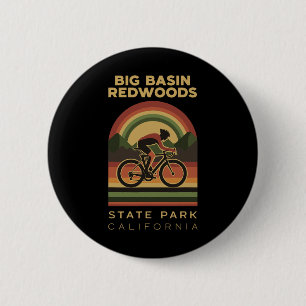Big Sin Redwoods State Park Mountain Biking Bike 6 Cm Round Badge