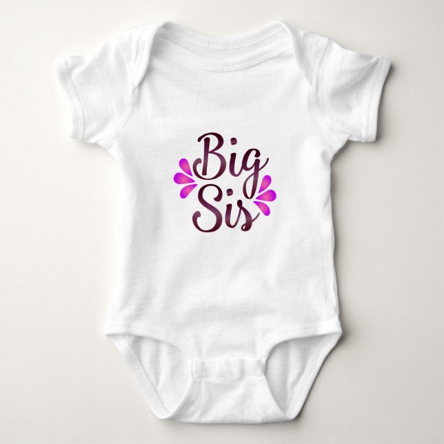 Big Sis Baby Bodysuit (Front)