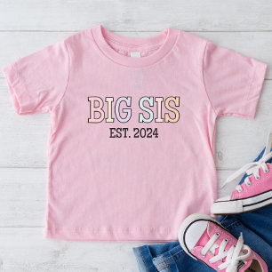 Big Sis Est 2024 Shirt   Baby Announcement