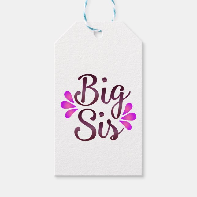 Big Sis Gift Tags (Front)