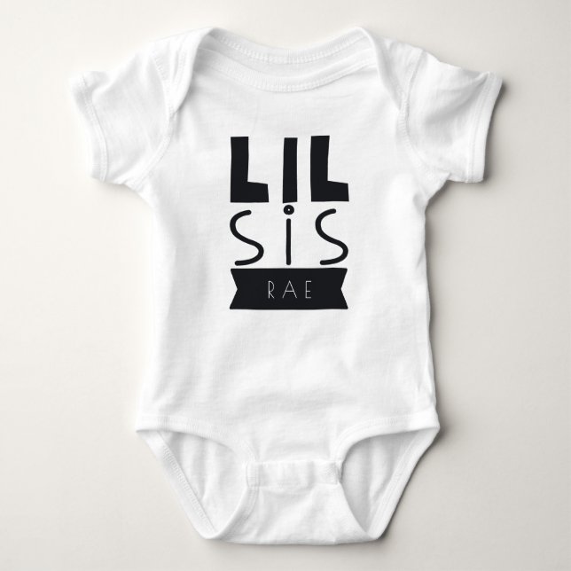 Big Sis & Lil Sis set Baby Bodysuit (Front)