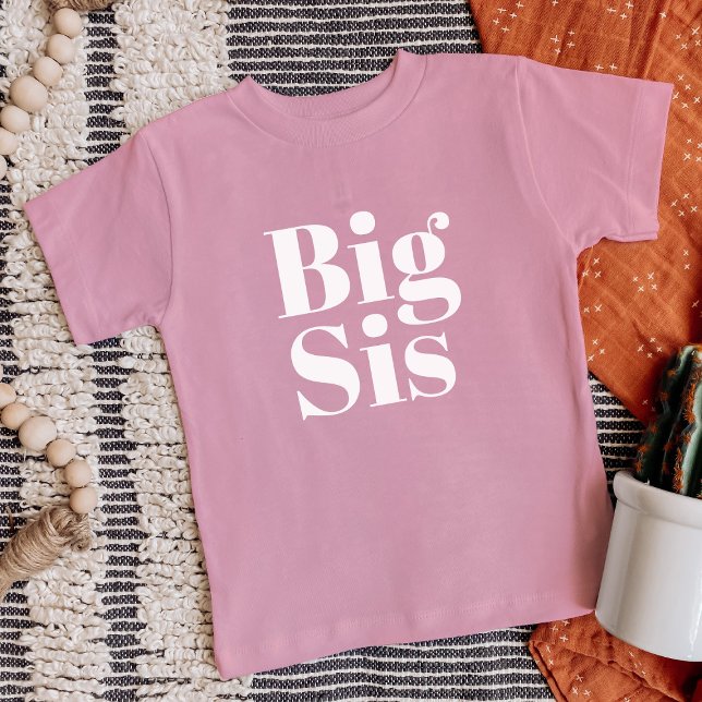 Big Sis | Matching Sibling Family Baby T-Shirt (Creator Uploaded)