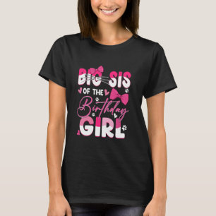 Big Sis Of The Birthday Girl Cat Kitty Family Matc T-Shirt