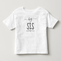 Big Sis | Personalized New Baby Announcement Toddl