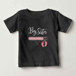 Big Sister 2025 Loading Pregnancy Announcement Baby T-Shirt