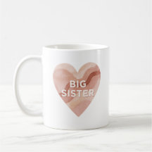 Big Sister Abstract Heart Sticker – Sibling Gift