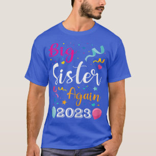 Big Sister Again 2023 Pregnancy Announcement Kids T-Shirt