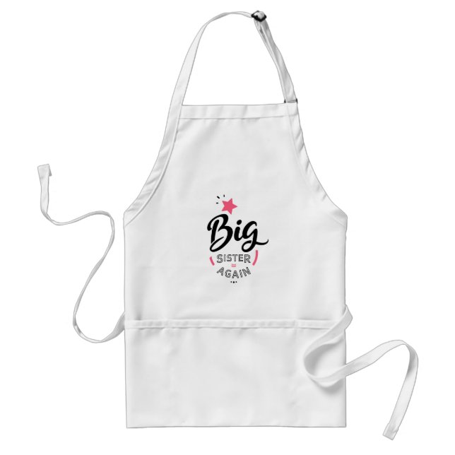 Big sister again standard apron (Front)