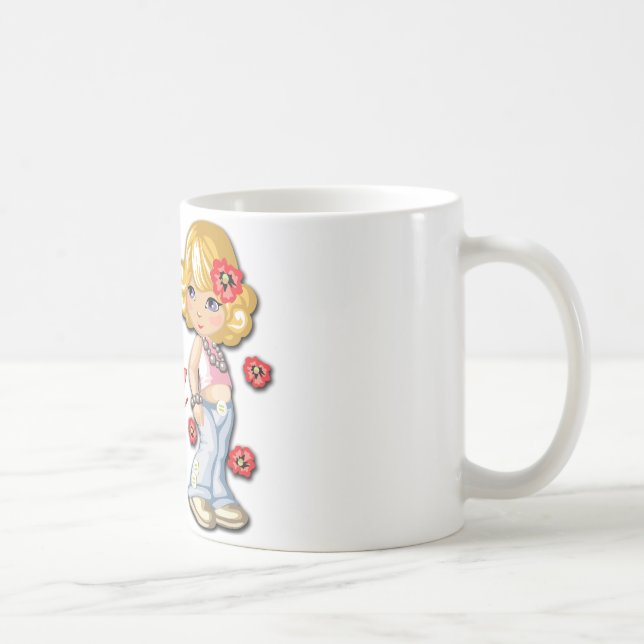 Big Sister and Flowers Coffee Mug (Right)
