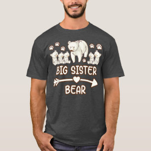 big sister bear 5 cubs t shirt, big sister bear sh T-Shirt