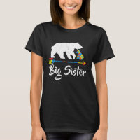 Big Sister Bear Autism Awareness Proud Autism