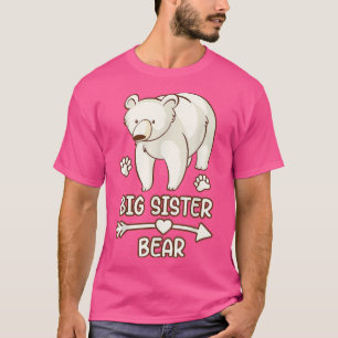 big sister bear shirt for womens, big sister bear