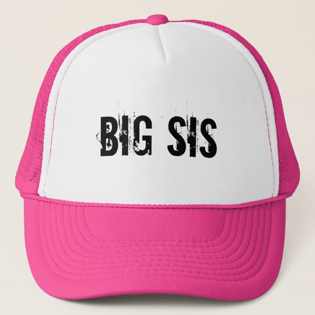 BIG SISTER - BIG SIS TRUCKER HAT PINK (Front)