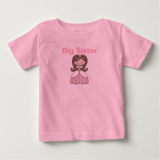 Big sister brown hair princess baby T-Shirt