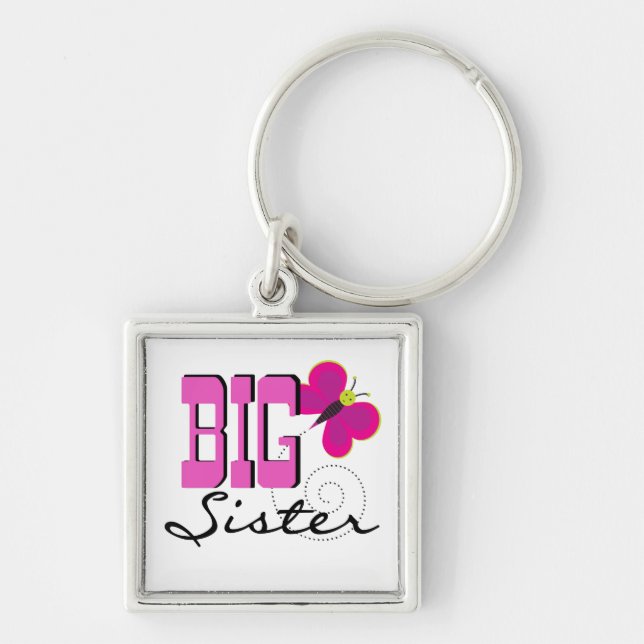 Big Sister - Butterfly Gifts Key Ring (Front)