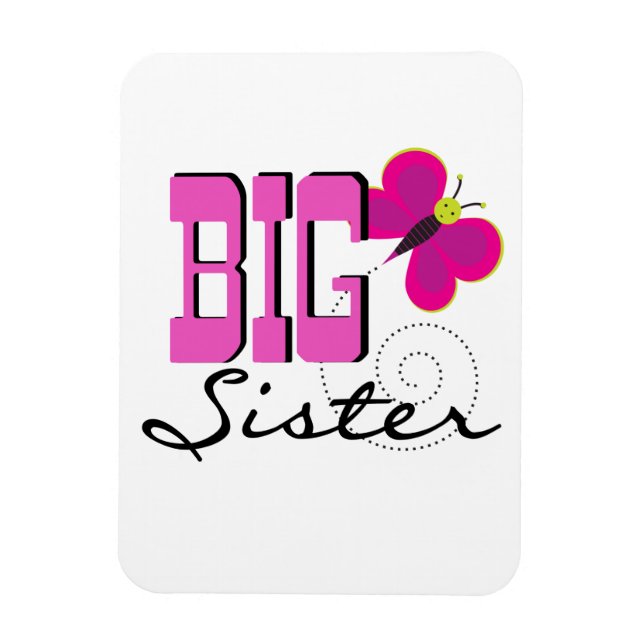 Big Sister - Butterfly Gifts Magnet (Vertical)