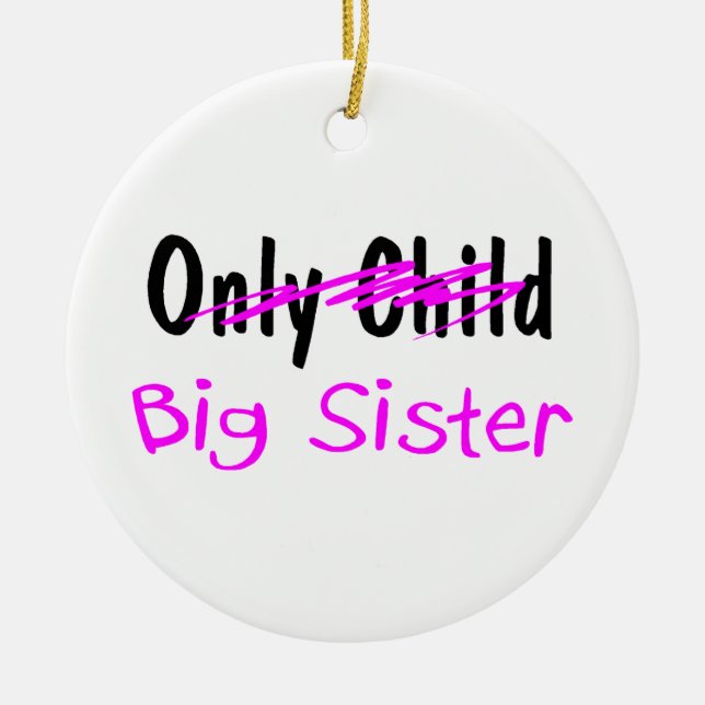 Big Sister Ceramic Tree Decoration (Front)