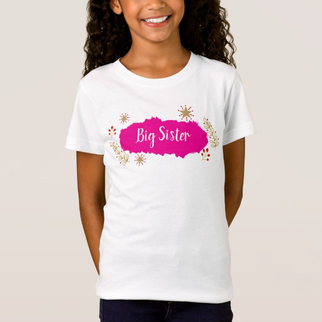 Big  Sister Christmas T-Shirt (Front)
