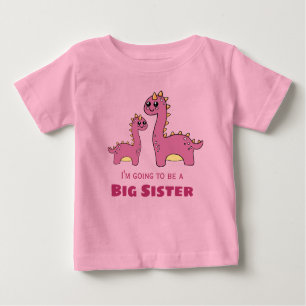 Big Sister cute dinos Baby T-Shirt