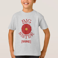 Big Sister Dahlia Flower T-shirt