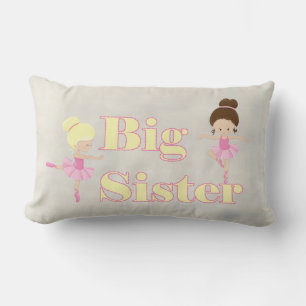 Big Sister Dancing Ballerina Lumbar Cushion
