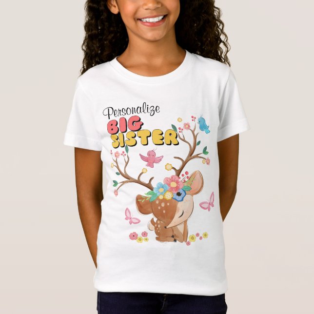 Big Sister Deer T-Shirt (Front)