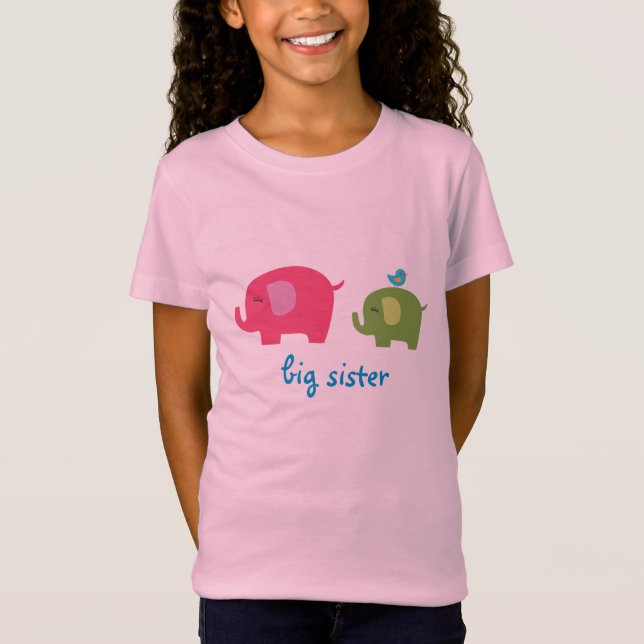 Big Sister Elephant Shirt (Front)