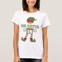 Big Sister Elf Christmas Family Matching Outfits