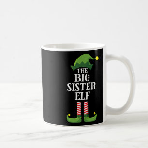 Big Sister Elf Matching Family Group Christmas Par Coffee Mug