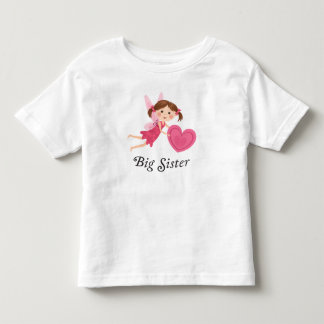Big sister fairy with love heart t-shirt