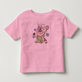 Big Sister Flower Garden Fairy Toddler T-Shirt