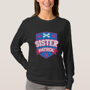 Big Sister For Kids Little Sister Dog Mum Sis T-Shirt