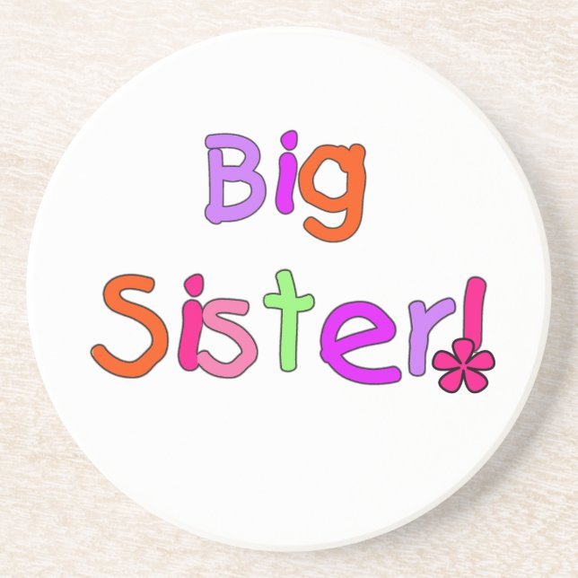 Big Sister Gifts Coaster (Front)