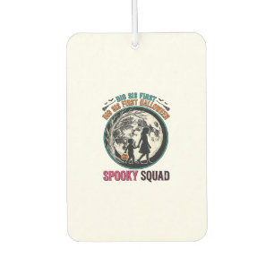 Big Sister Halloween Shirt for Her First Spooky Se Car Air Freshener