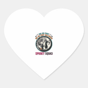 Big Sister Halloween Shirt for Her First Spooky Se Heart Sticker