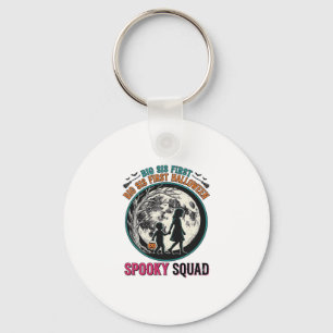 Big Sister Halloween Shirt for Her First Spooky Se Key Ring