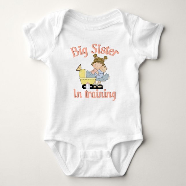 Big sister in training baby bodysuit (Front)