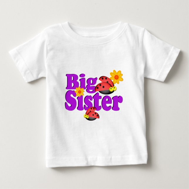 Big Sister Ladybug Baby T-Shirt (Front)