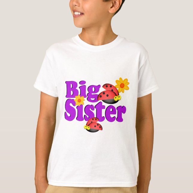 Big Sister Ladybug T-Shirt (Front)