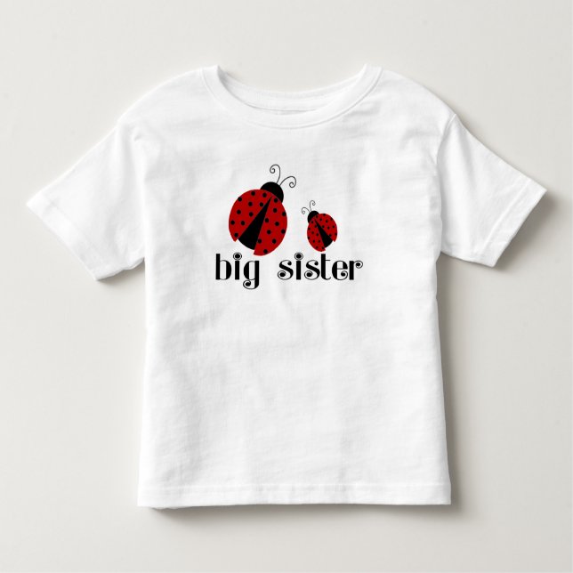 Big Sister Ladybug Toddler T-Shirt (Front)