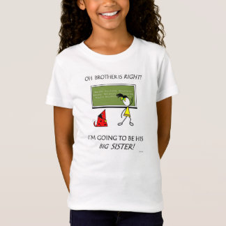 Big Sister/Little Brother Black Hair Version T-Shirt