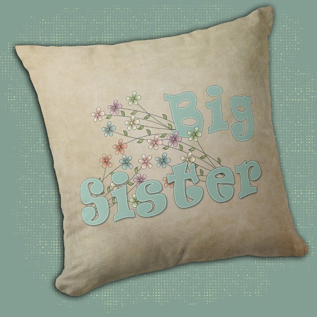 Big Sister Little Flowers Cushion (Creator Uploaded)