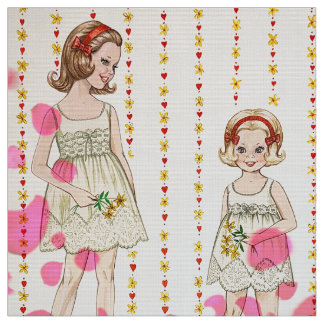 Big Sister Little Sister Fabric