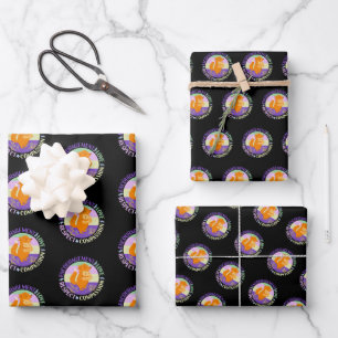 Big Sister Love - Sibling Bonding Fox Wrapping Paper Sheet