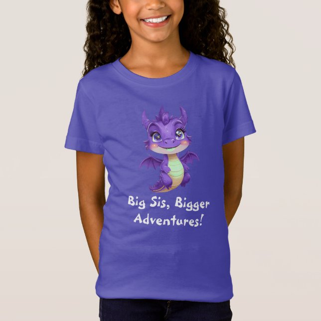 Big Sister Magic! Cute Dragon T-Shirt (Front)